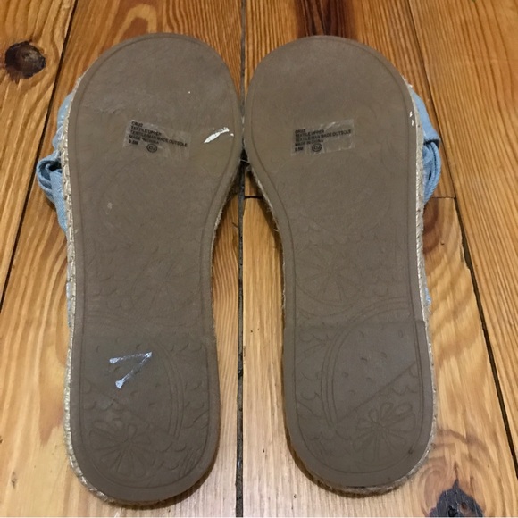 Los Angeles Jellypop Shoes Blue Denim Slip On Sandals, NWOT, 9.5 - Picture 5 of 8